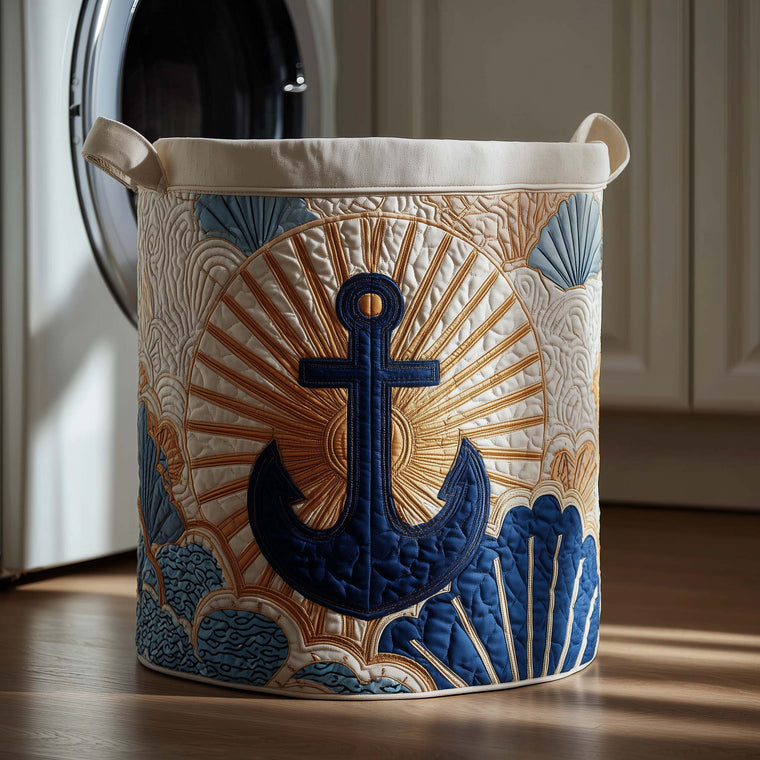 The Anchor Sun Quilted Laundry Basket Tote
