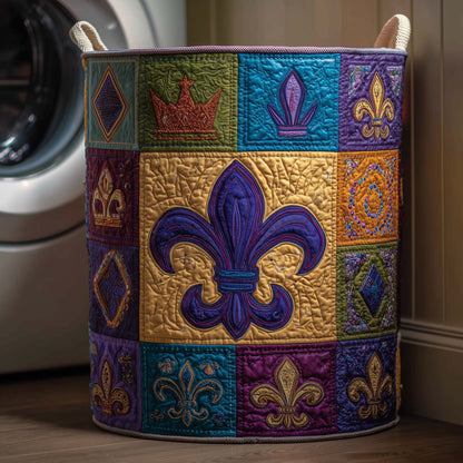 The Golden Fleur Quilted Laundry Basket Tote