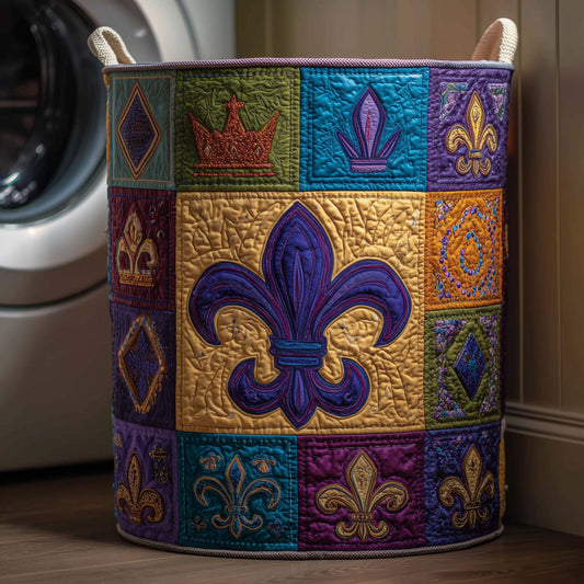 The Golden Fleur Quilted Laundry Basket Tote