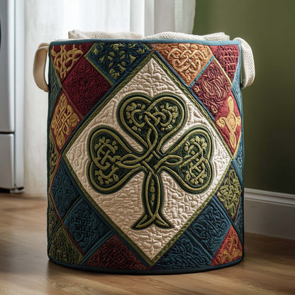 The Celtic Knot Quilted Laundry Basket Tote