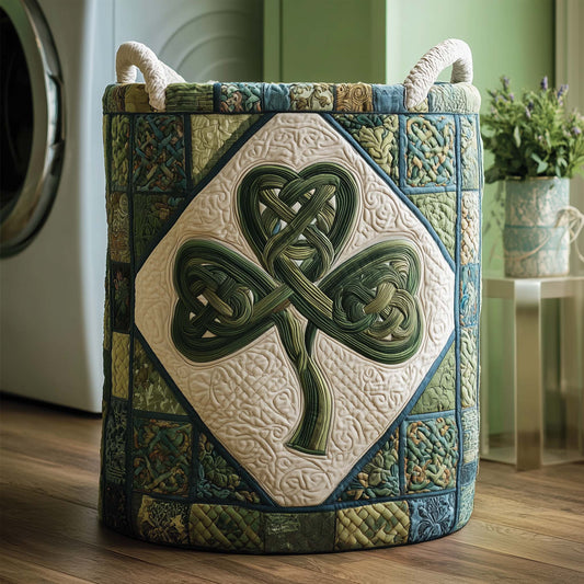 The Knot Clover Quilted Laundry Basket Tote