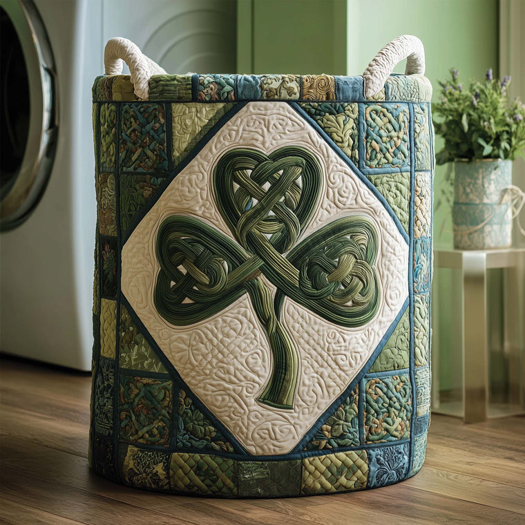 The Knot Clover Quilted Laundry Basket Tote