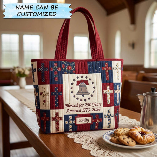 The Liberty Bell Quilted Tote