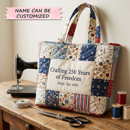 The Crafting Freedom Quilted Tote