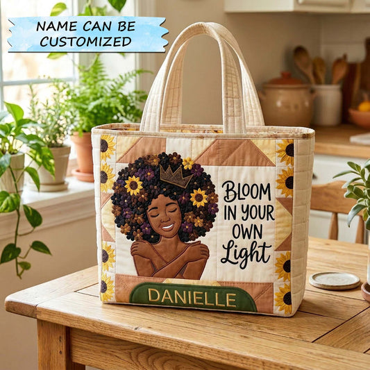 The Floral Empress Quilted Tote