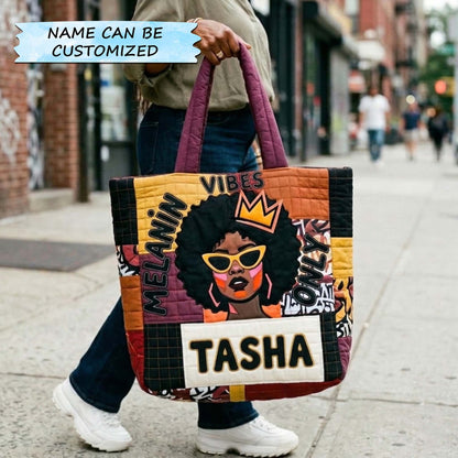 The Afro Pride Quilted Tote