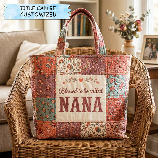 The Nana Blossom Quilted Tote