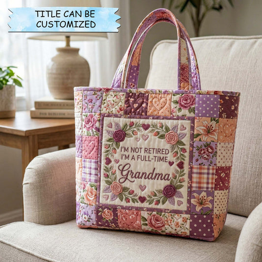 The Rose Patchwork Quilted Tote