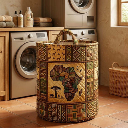 The Africa Legacy Quilted Laundry Basket Tote 4106