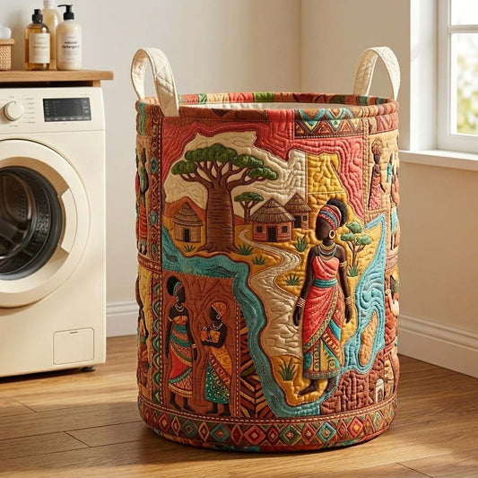 The Village Harmony Quilted Laundry Basket Tote