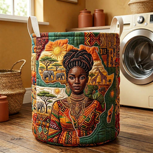 The Golden Heritage Quilted Laundry Basket Tote