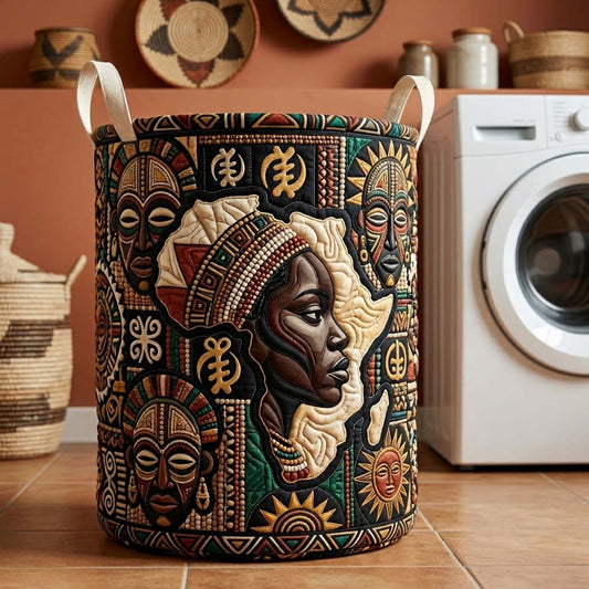 The Tribal Legacy Quilted Laundry Basket Tote