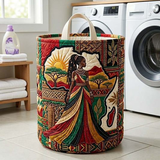The Queen Essence Quilted Laundry Basket Tote
