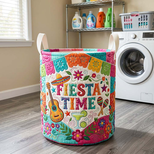 The Fiesta Banner Quilted Laundry Basket Tote