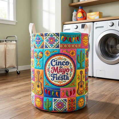The Fiesta Mosaic Quilted Laundry Basket Tote