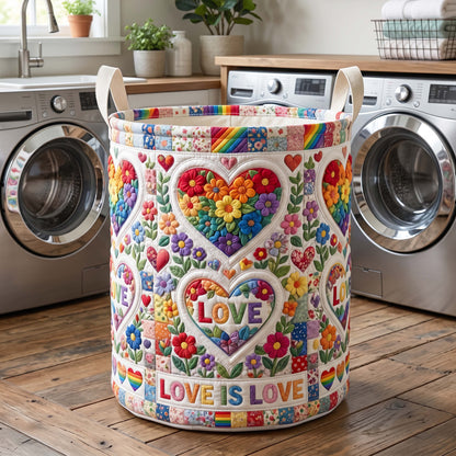 The Floral Unity Quilted Laundry Basket Tote