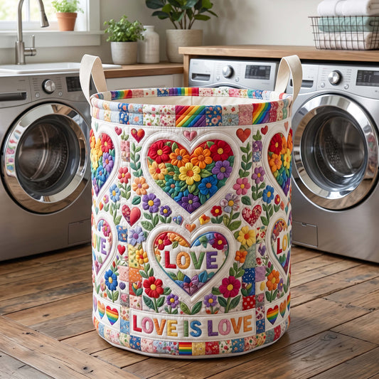 The Floral Unity Quilted Laundry Basket Tote