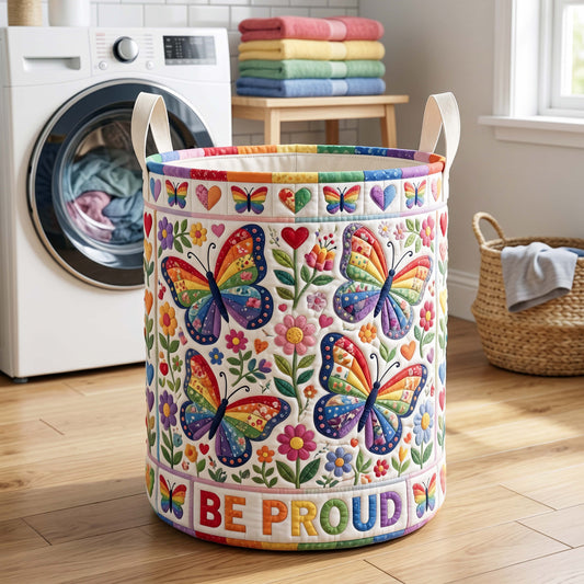 The Proud Wings Quilted Laundry Basket Tote