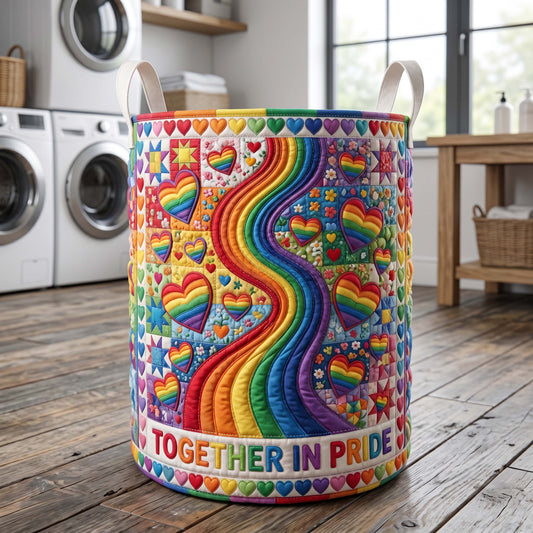 The Unity Waves Quilted Laundry Basket Tote