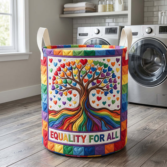 The Harmony Tree Quilted Laundry Basket Tote