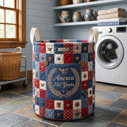 The Liberty Patch Quilted Laundry Basket Tote
