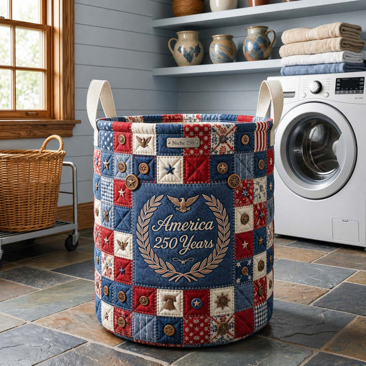 The Liberty Patch Quilted Laundry Basket Tote