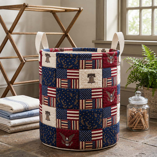 The Union Spirit Quilted Laundry Basket Tote