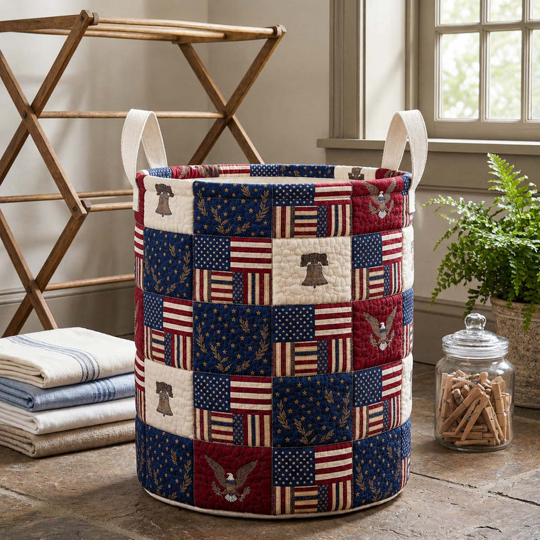 The Union Spirit Quilted Laundry Basket Tote