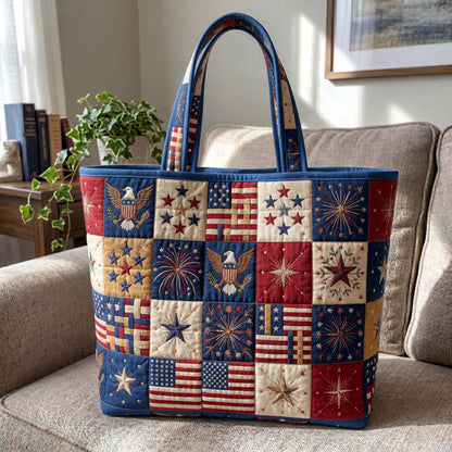 The Patriotic Honor Quilt Quilted Tote