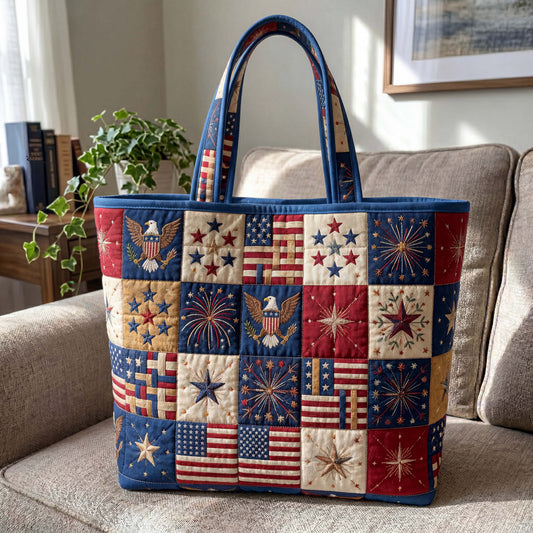The Patriotic Honor Quilt Quilted Tote