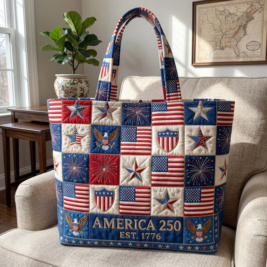 The Heritage Shield Quilted Tote