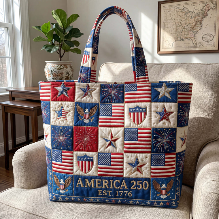The Heritage Shield Quilted Tote