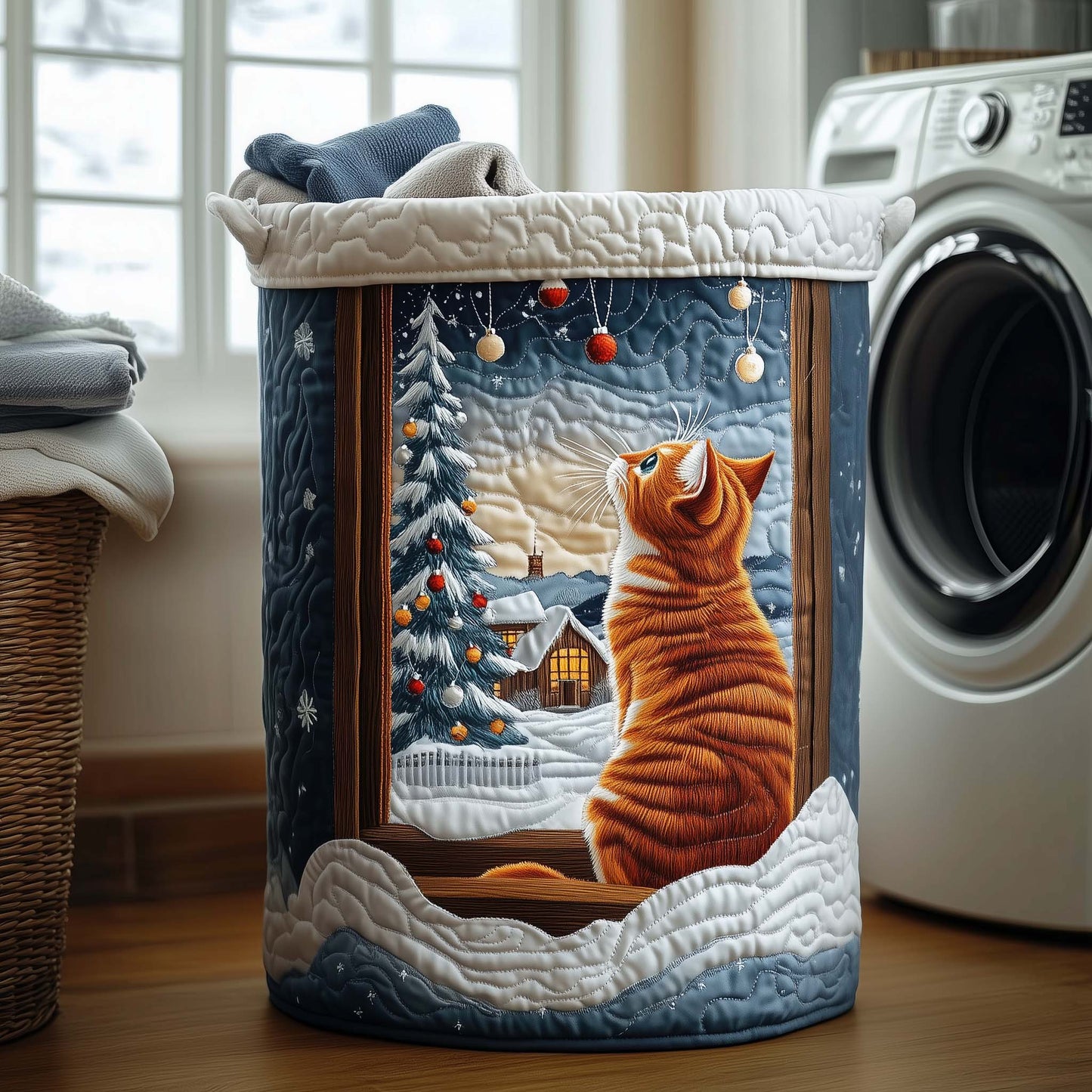 Cozy Whisker Laundry Quilted Tote