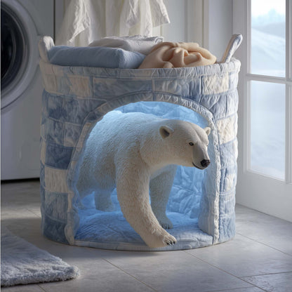 Rustic Bear Laundry Tote Bag