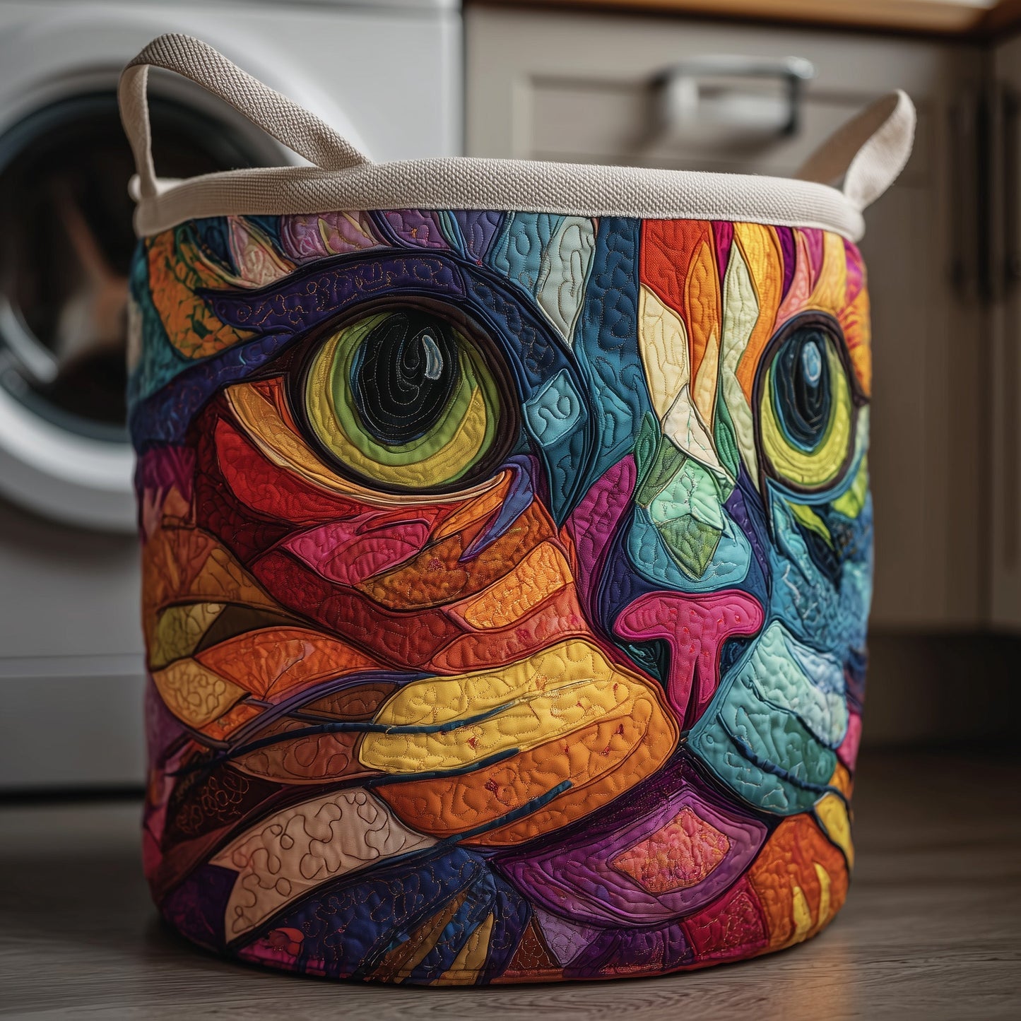 Rainbow Laundry Basket Tote Bag