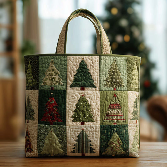 The Evergreen Patchwork Quilted Tote