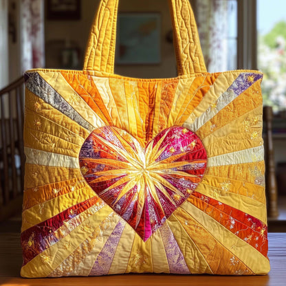 Everyday Radiant Heart Quilted Tote