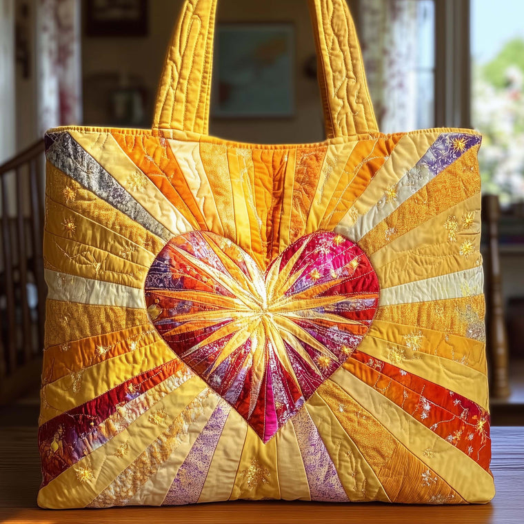 Everyday Radiant Heart Quilted Tote