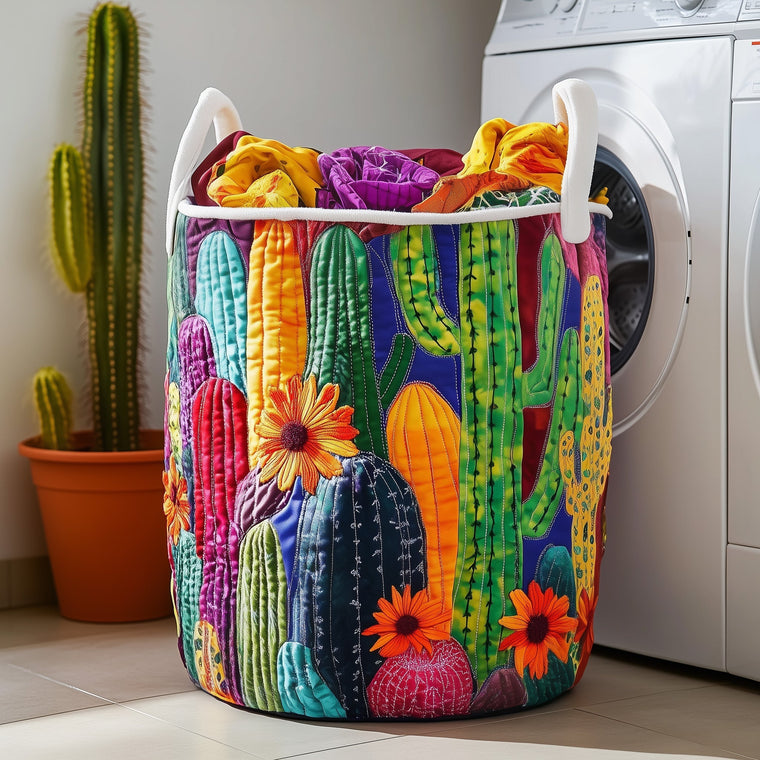 Dreamy Cactus Laundry Quilted Tote