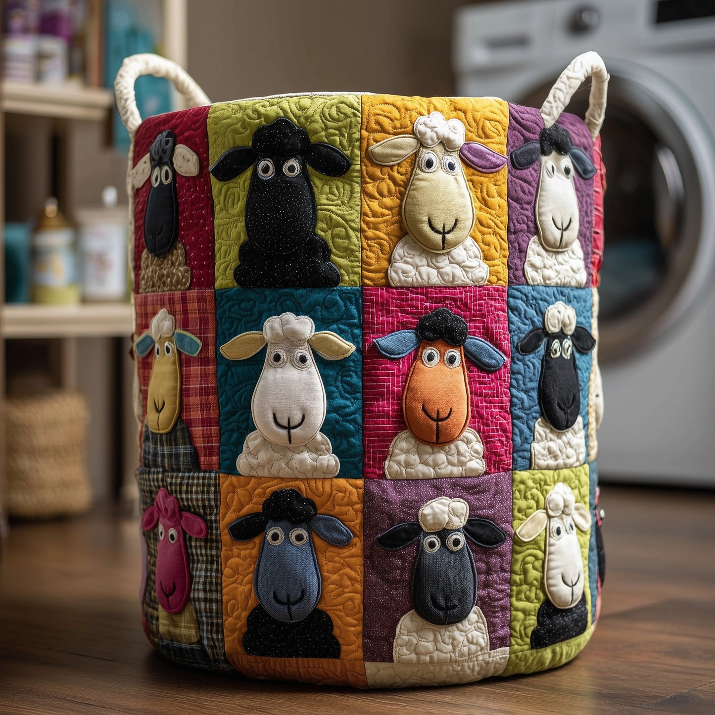 Dreamy Sheep Laundry Quilted Tote