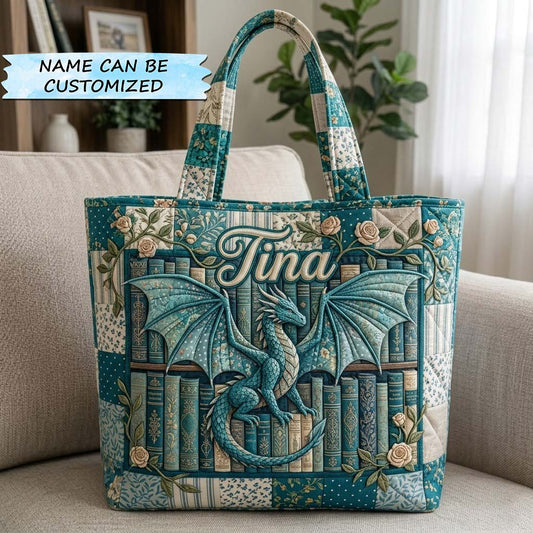 The Fantasy Dragon Quilted Tote