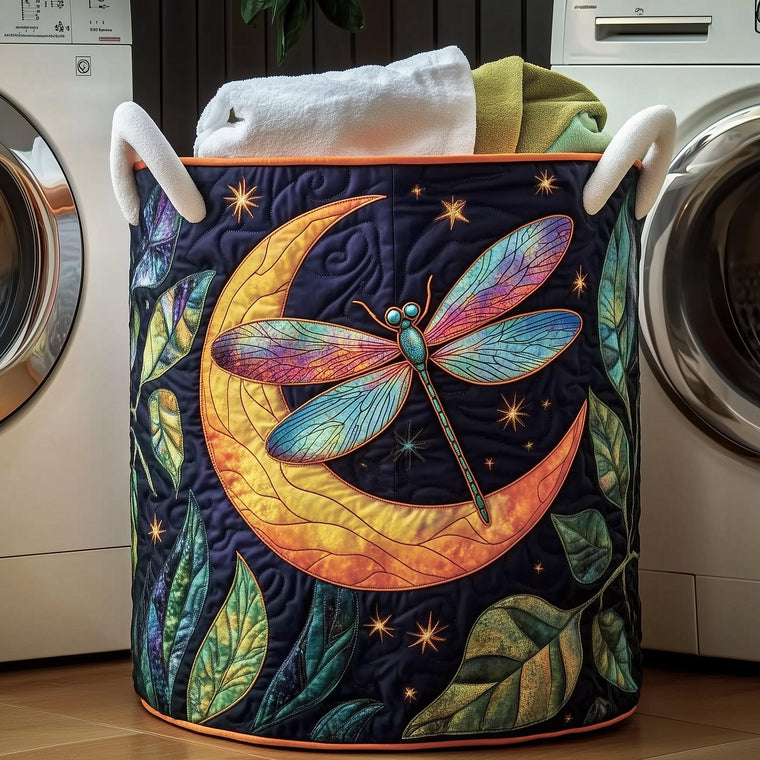The Dreamy Dragonfly Quilted Laundry Basket Tote G385
