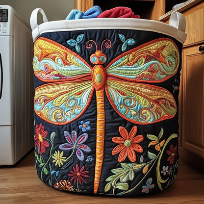 The Dreamy Dragonfly Quilted Laundry Basket Tote G389