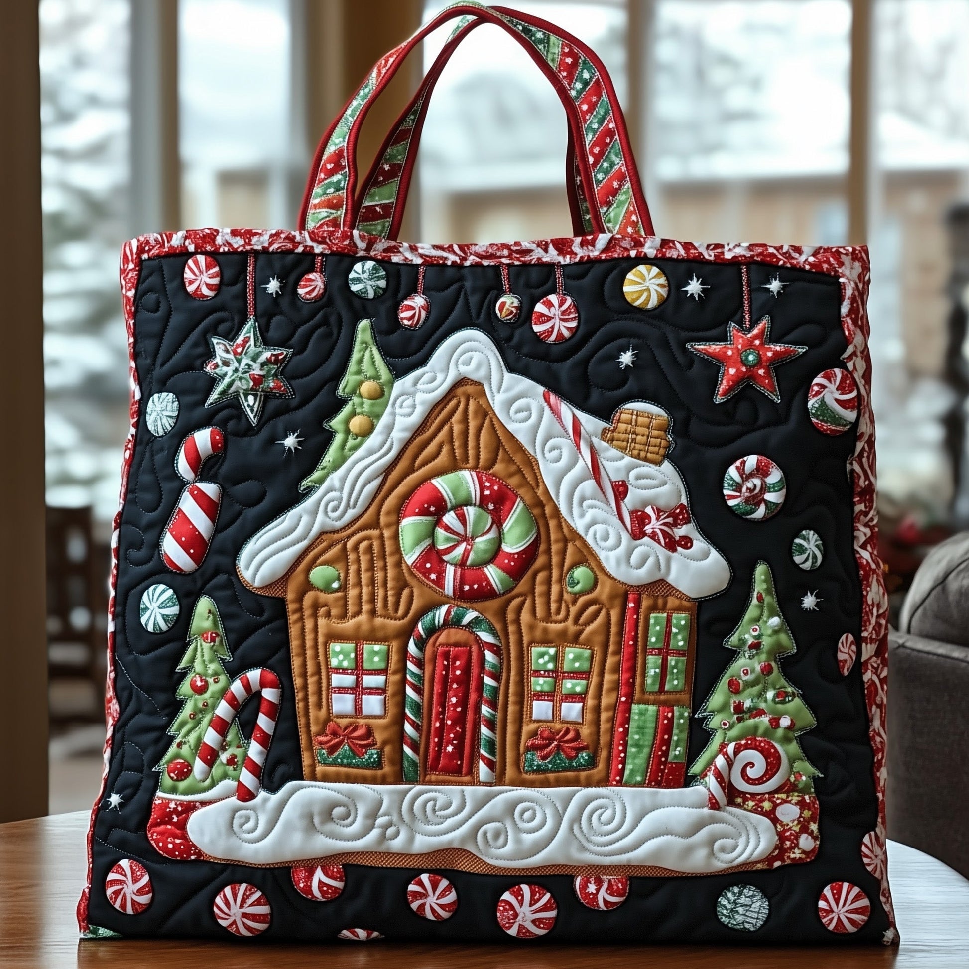 Gingerbread House Candy Tote Bag