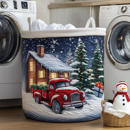 The Christmas Serenity Quilted Laundry Basket Tote G464