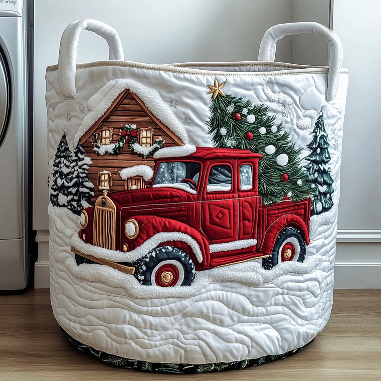 Christmas Serenity Laundry Quilted Tote