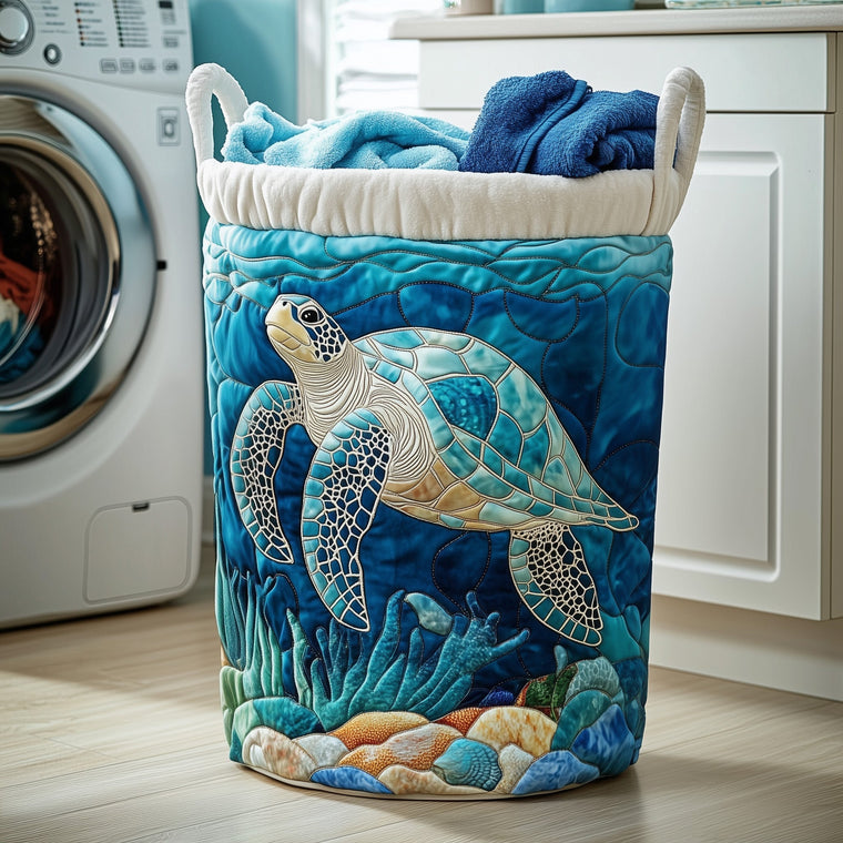 Sea Turtle Laundry Quilted Tote
