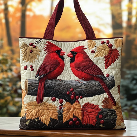 The Cardinal Love Quilted Tote