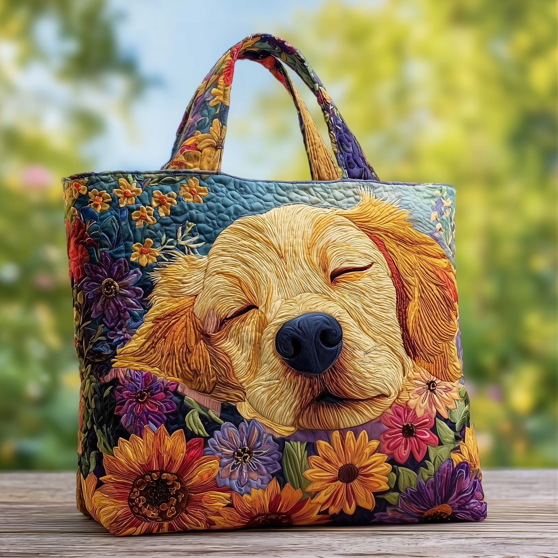 Golden Retriever Dog Tote Bag