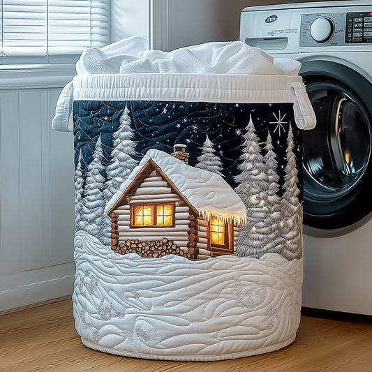 The Log Cabin Quilted Laundry Basket Tote